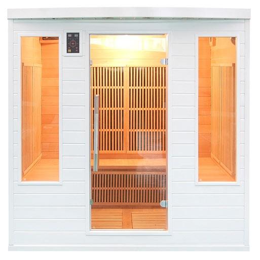 Sauna infrarouge Soleil Blanc CLUB 4 à 5 places