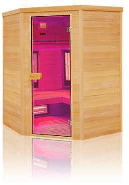 Sauna infrarouge Multiwave 3 à 4 places angulaire (modèle Sauna infrarouge Multiwave