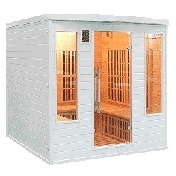 Sauna infrarouge soleil blanc 4/5