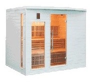 Sauna infrarouge soleil blanc 5