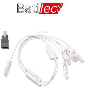 Batilec - Cordon quadruple Téléphone / RJ45