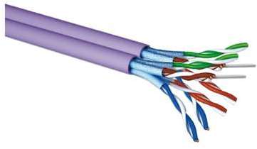Câble Ethernet rigide CAT6A U/FTP 2x4 paires LSZH