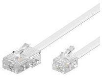 Câble téléphonique RJ11 / RJ45 Blanc - 5m