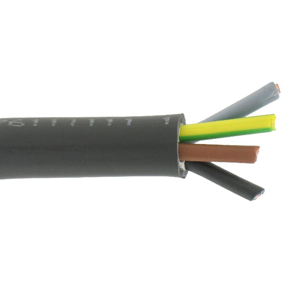 Câble U-1000 R2V noir 1,5 mm² - Couronne 50 m - 4G