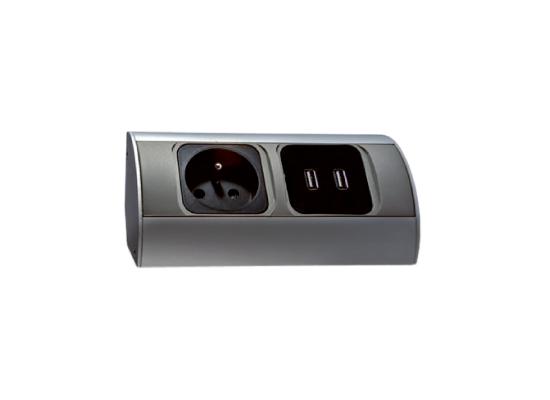 Bloc prises cuisine avec 2 prises USB pour charger