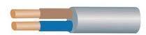 Câble souple domestique 2x0 75mm gris couronne 50mètres Câble souple domestique 2x0