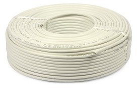 FILS - Câble souple blanc 3G2.5 en 50 mètres