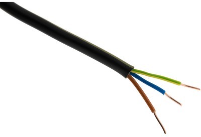Câble dalimentation électrique U1000R2V 3G4 Noir