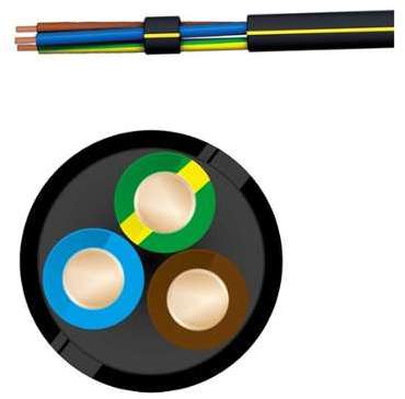 Câble électrique U-1000 R2V 3G2,50 mm² (100 mètres