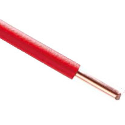 Fil électrique rigide HO7VU 2.5² rouge - Couronne