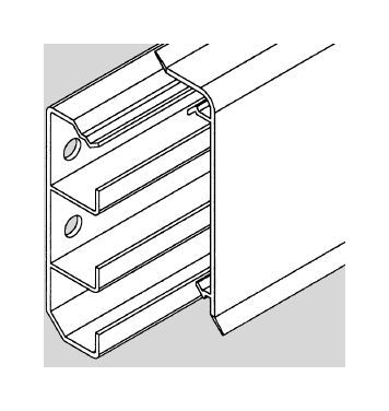 Plinthe Electrique PVC 20 x 70 mm par 24 mètres -