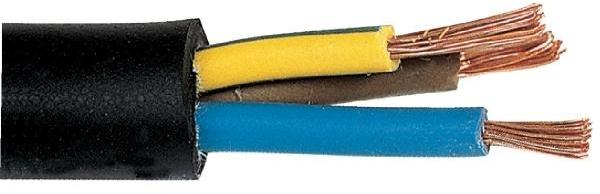 Câble souple industriel H07 RN-F noir - 3G2,5 mm²