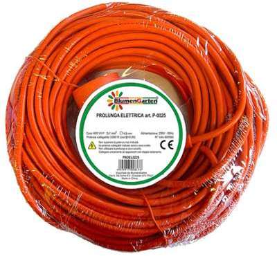 Rallonge courant électrique câble 15m 2x1 3300W pr