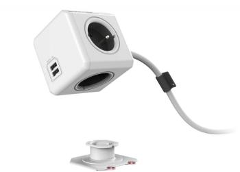 Bloc Multiprise Compact (4 Prises + 2 USB) avec co