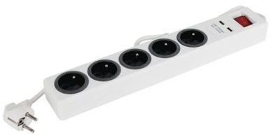 Bloc 5 prises 16a avec usb et interrupteur