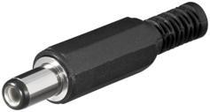 Fiche 2,1 mm DC basse tension - Mâle