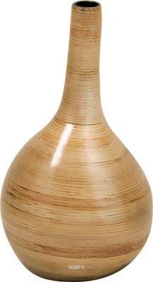 Bac Fibre de verre Rattan Int Vase D 18 x H 33 cm Sable Bac Fibre de verre Rattan