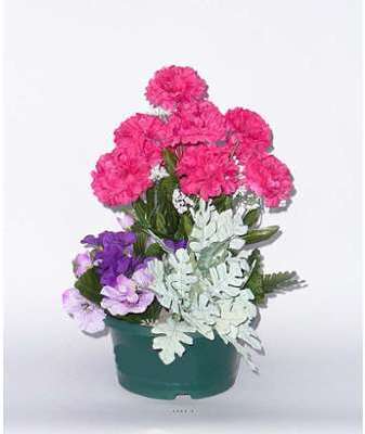 Composition Vasque Chrysantheme lestee pour exteri