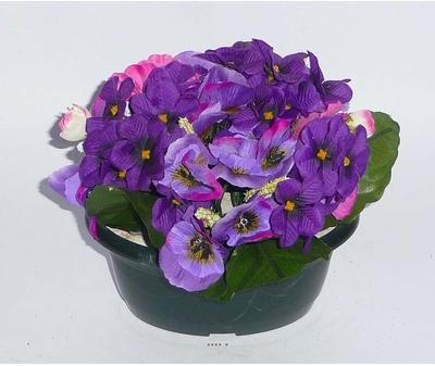 Composition Jardiniere Violette artificielle leste