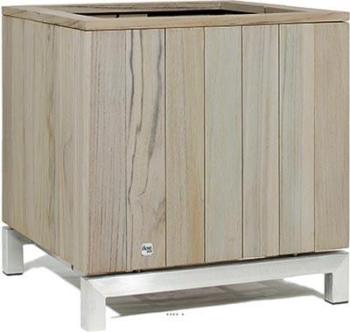 Bac en Teck massif Tecky Ext. Cube L 60x 60 x H 65