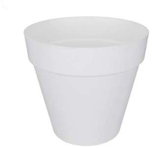 Cache-pot Elho blanc en plastique H35xD40cm