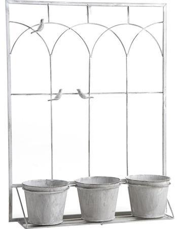 Support 3 pots mural