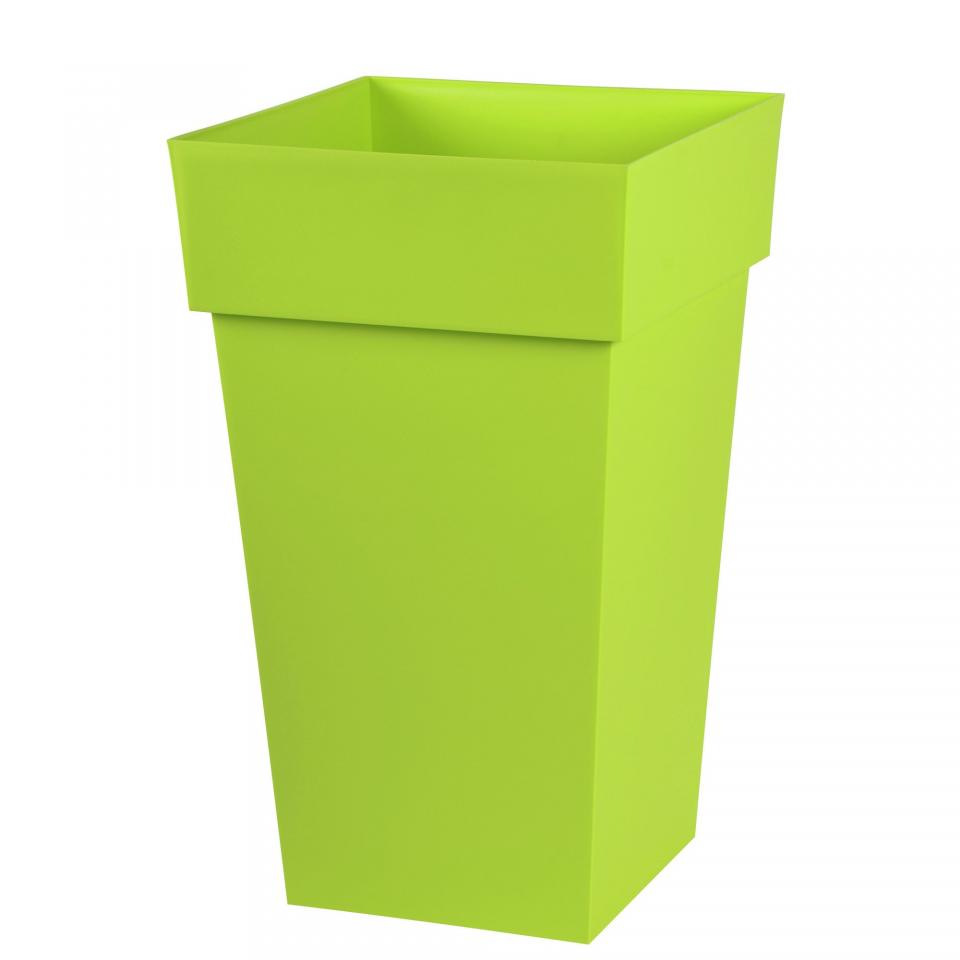 Toscane Cache-pot allongé vert en plastique H65xL3