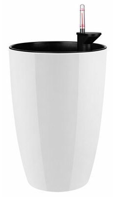 Cache Pot Rond Haut All-in-1 Diamond 27 cm Blanc Cache Pot Rond Haut All-in-1