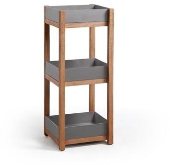 Etagère ciment et bois jardinières carrées Luna