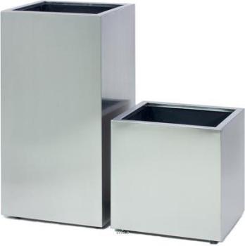 Bac Acier Inox Inox Int Cube L 40x 40 x H 42 cm Argent Bac Acier Inox Inox Int Cube