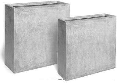 Claustra 80 X 30 XH 92 gris clair fibre de terre exterieur Claustra 80 X 30 XH 92 gris
