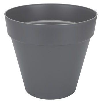 Cache-pot Elho gris en plastique H62xD70cm {Couleu