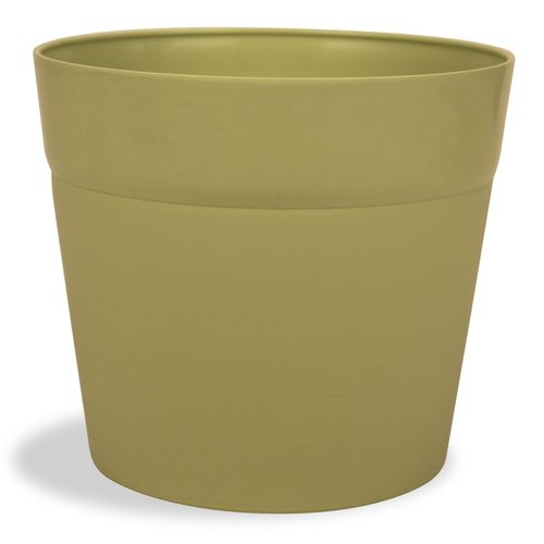Pot / Cache-pot à réserve deau vert en plastique