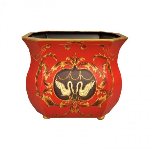 Cache-pot rouge