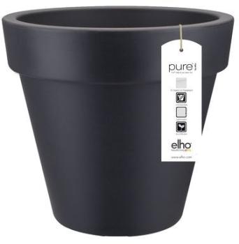Pure jardin Cache-pot Elho gris foncé en plastique