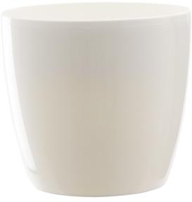 Cache pot 14cm Brussel Diamant Elho blanc