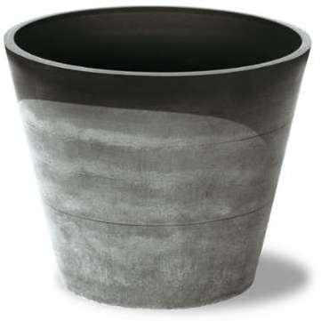 Cache-pot gris en plastique H53xD72cm Gris