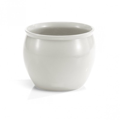 Cache pot rond blanc Immanence