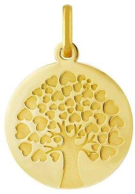 Médaille Arbre de vie aux coeurs (or jaune 18ct)