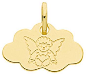 Médaille nuage Ange (or jaune 9ct)