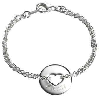Bracelet Poème Coeur (argent massif)