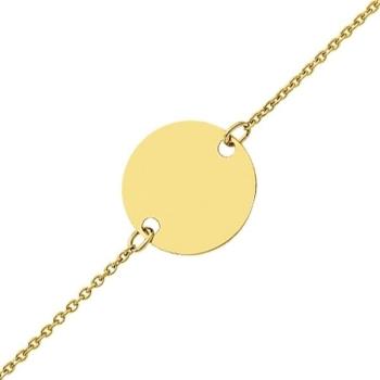 Gourmette bébé jeton (or jaune 18ct)