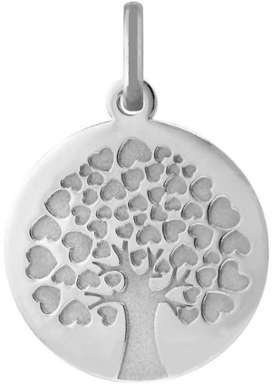 Médaille Arbre de vie aux coeurs (or blanc 18ct)