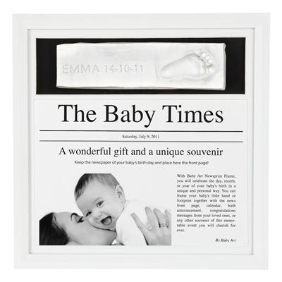 Baby Art Kit empreintes 2D et journal sous cadre b