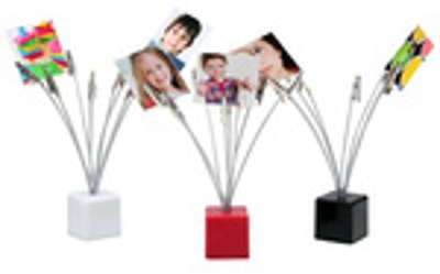 Lot de 3 porte photos avec clips pour 7 photos
