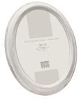 Cadre photo blanc oval