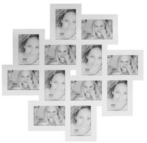 Cadre pele mele blanc pour 12 photos 10x15