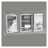 Cadre photo pele mele pour 3 photos 10x15 recto verso Cadre photo pele mele pour