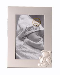 Cadre photo argent ourson