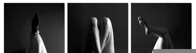 Cadre imprimé 3 photos - L. 150 cm - Jambes